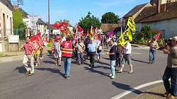 Manifestation du 5 août 2014 à Aubigny